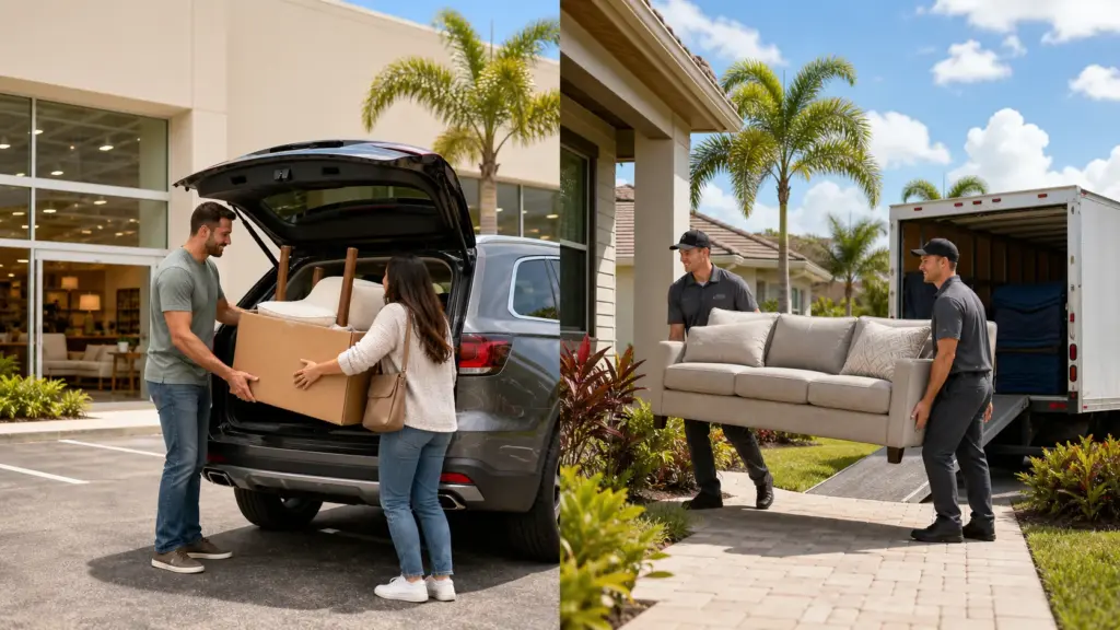 Store Pickup Vs Furniture Delivery Service in Orlando