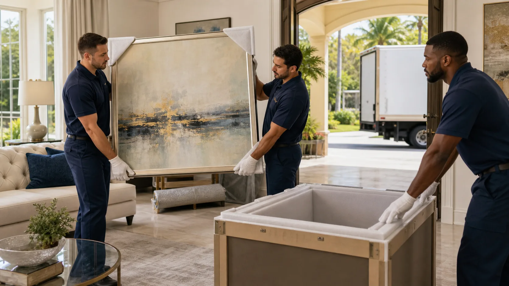 White Glove Moving Kissimmee Vs Standard Movers for Art